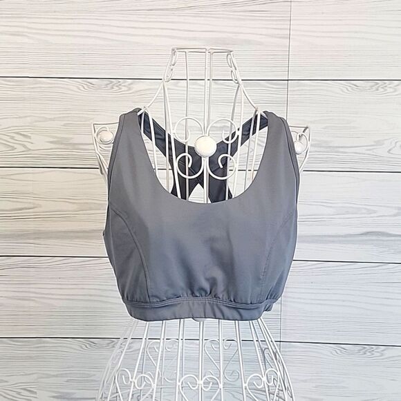 tek gear Other - Tek Gear sports bra medium impact racerback in grey Women's Size XL